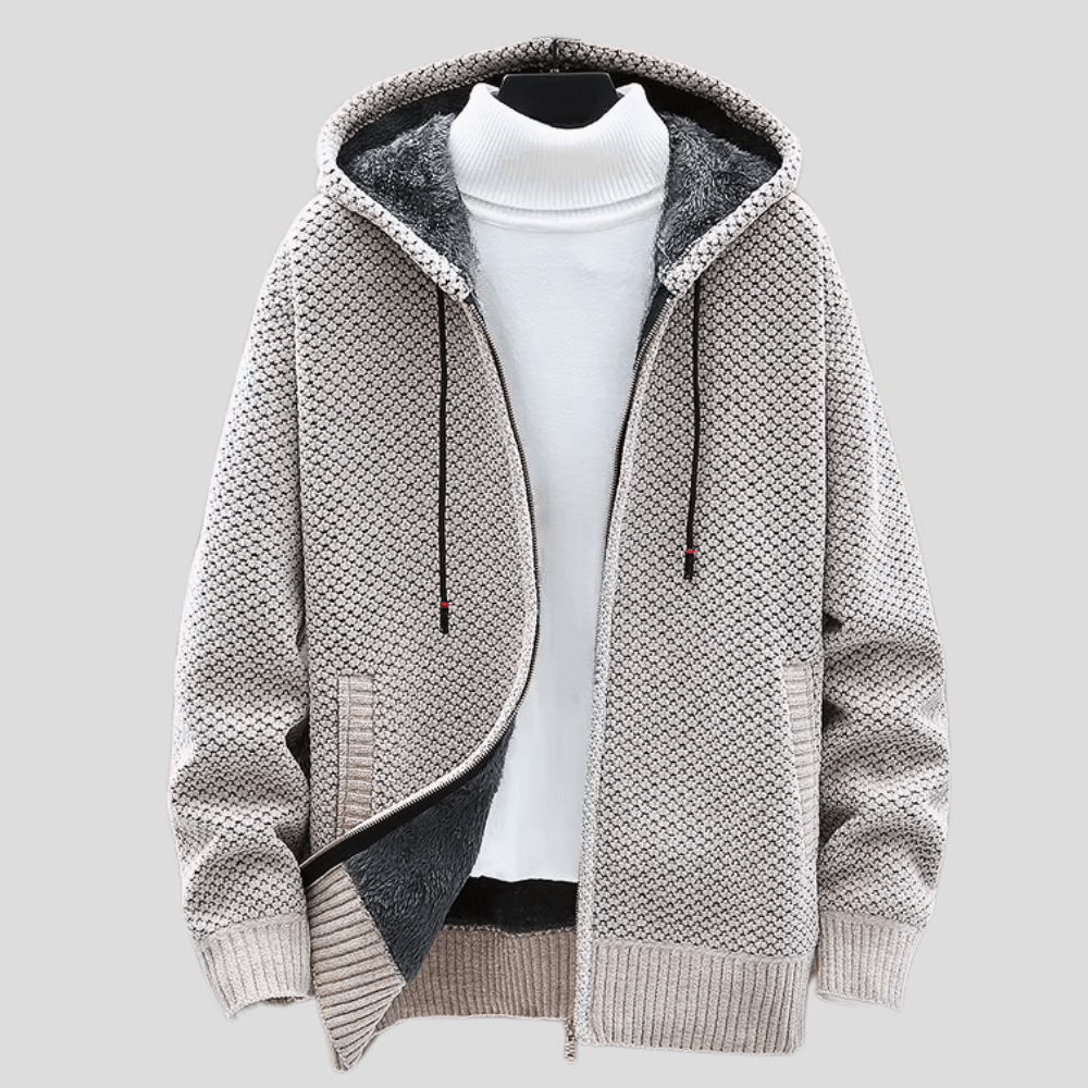 Bjørn Knit Hoodie - Fjord Stockholm