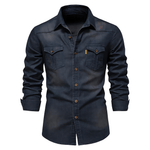 Viktor™ | Bomull Denim Skjorta - Fjord Stockholm