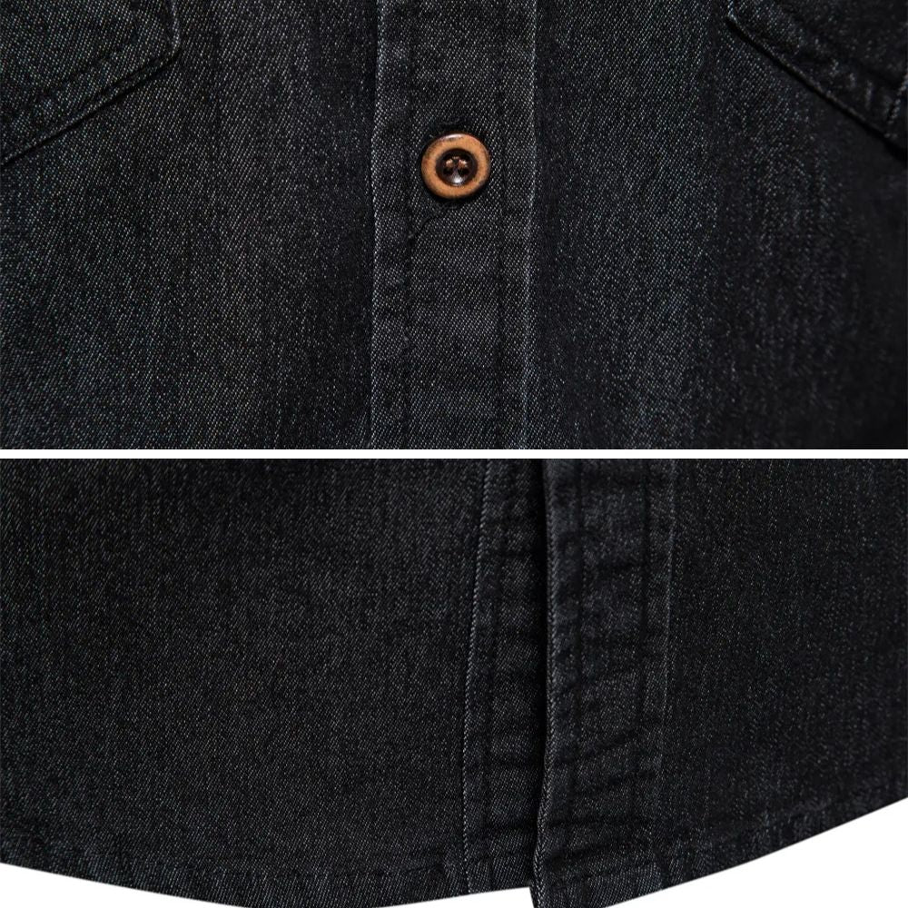 Viktor™ | Bomull Denim Skjorta - Fjord Stockholm