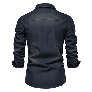 Viktor™ | Bomull Denim Skjorta - Fjord Stockholm